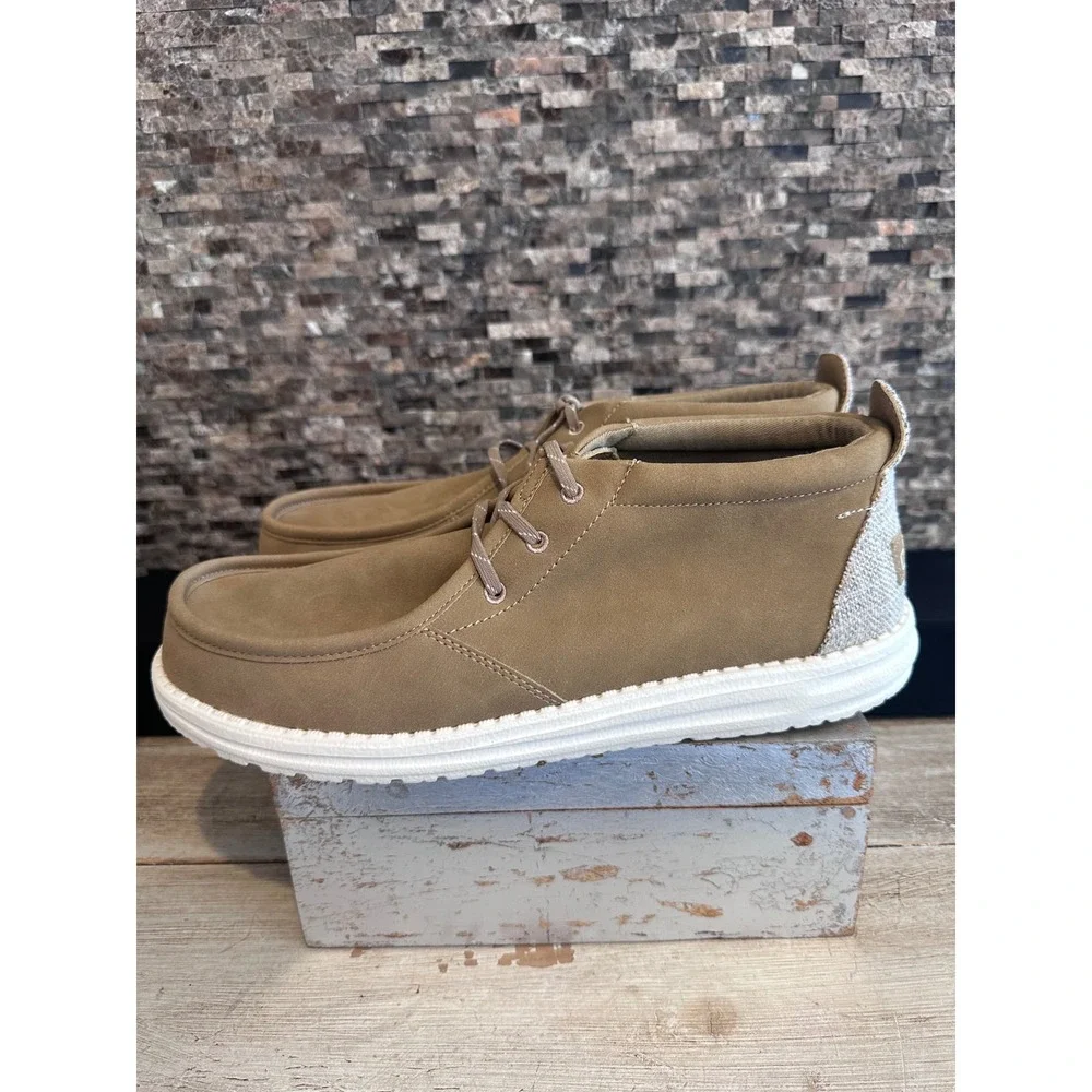 Hey Dude Conrad Timber Brown Men Chukka Boots Mid Top Shoes 111431641 Size 12
